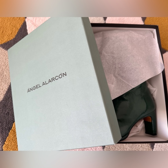 Very beauty Green leather boots - Picture 5 of 6